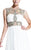Johnathan Kayne - 596 Jeweled Illusion A-Line Gown in White
