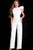Jovani - 57239 Ruffled Cap Sleeve Scuba Jumpsuit