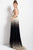 57241 Plunging V-Neck Ombre Evening Gown