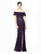 Daymor Couture - 572 Beaded Off-Shoulder Evening Gown in Purple