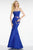 Alyce Paris - 5730 Beaded Semi-Sweetheart Taffeta Mermaid Dress In Blue