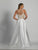 Dave & Johnny - A5735 Two Piece Floral Applique Gown in White