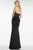 Alyce Paris - 5752 Beaded Lace Illusion Halter Sheath Dress In Black and Neutral