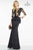 Alyce Paris Black Label -  Long Peplum Prom dress with Lace Bodice 5753