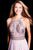 57653 Embellished Halter A-line Dress