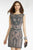 Alyce Paris - Embellished Sheath Dress in Gray
