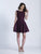 Dave & Johnny - 3987 Sleeveless Beaded Lace A-line Dress In Red
