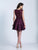 Dave & Johnny - 3987 Sleeveless Beaded Lace A-line Dress In Red
