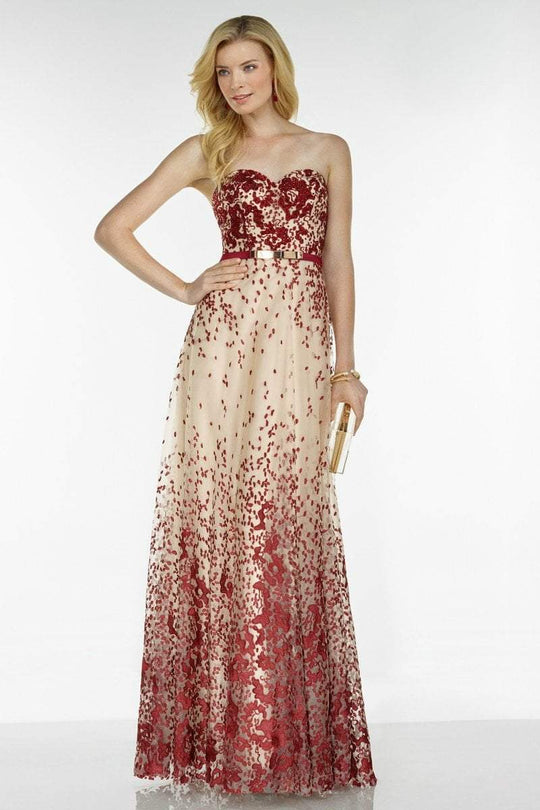 Alyce Paris Black Label - 5775 Dress in Claret Nude-Red