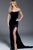 57824 Embellished Off-Shoulder Velvet Sheath Dress
