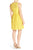 Adrianna Papell - 13262820 Floral Bateau Neck A-Line Dress in Yellow