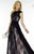Alyce Paris - 5787 Lace Embroidered Cap Sleeves Evening Dress In Black and Pink