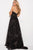 57892 Sleeveless Glitter Embellished Animal Print A-line Gown