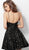 Jovani - 57895 Sleeveless V-Neck A-Line Cocktail Dress in Black