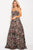 57973 Multicolor Floral Embroidered Sweetheart Prom Gown
