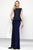 ALYCE PARIS BLACK LABEL - 5798 LONG EVENING DRESS IN NAVY