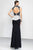 Alyce Paris Black Label - 5799 Long Dress In Black White