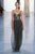 Tadashi Shoji - Sequined Sweetheart Tulle Skirt Gown In Black and Silver