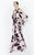 Daymor Couture - Halter Cold Shoulder Floral Dress 580 in Pink