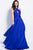 58000 Crisscrossed Halter Cutout A-Line Gown