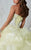 Tiffany Homecoming - 56267 Beaded Sweetheart Ruffled Ballgown In Yellow