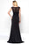 Alyce Paris Black Label - 5817 Laced Bateau Neck Sheath Dress in Black