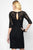 Alyce Paris Black Label - 5825 Quarter Fitted Lace Cocktail Dress in Black