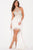 58331 Feather Fringed Illusion Halter Gown