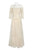 Cachet - 58542 Quarter Sleeve Embroidered Popover Dress In Neutral