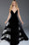 58612 Fitted V-Neck Dress with Overskirt