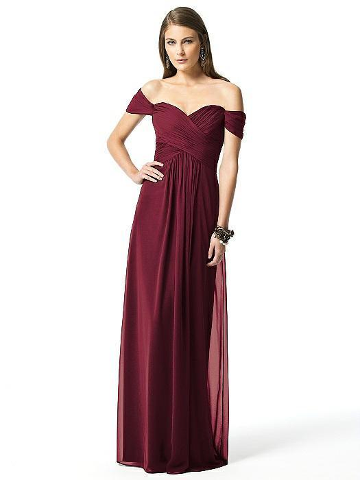 2844 Dress In Burgundy