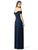 Dessy Collection - 2844 Ruched Off-Shoulder Evening Dress In Blue