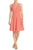 Adrianna Papell - 12255150 Sleeveless Striped Ottoman Knit Sundress In Orange