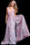 58935 Floral Embroidered Deep V-neck Dress