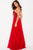 59076 Adorned Halter Strap Chiffon A-Line Gown