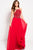 59076 Adorned Halter Strap Chiffon A-Line Gown
