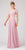 Eureka Fashion - 5909 Short Sleeve Lace Bodice Scalloped Peplum Dress In Pink