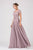 Eureka Fashion - 5909 Short Sleeve Lace Bodice Scalloped Peplum Dress In Pink