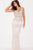 59116 Bejeweled Deep V-neck Sheath Dress