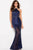 59185 Glittering Fitted Lattice Gown