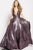59210 Sleeveless Deep V-neck Ballgown