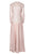 Cachet - 59281 Metallic Pleated Satin Gown with Jacket In Pink
