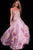 59320 Sleeveless Illusion Floral Embellished Prom Gown