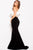 59426 Two Piece Asymmetrical Bell Sleeve Prom Dress