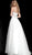 Jovani - 59435 Strapless Embroidered Sweetheart Ballgown in White