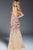 59447 Embellished Plunging Halter Trumpet Gown