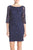 Aidan Mattox - 54472460 Bateau Quarter Bell Sleeve Dress in Blue