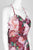 Cachet - 59588 Wrap Cascade Floral Print Chiffon Gown In Red and Floral