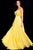 59653 Beaded Deep V-neck A-line Dress