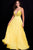 59653 Beaded Deep V-neck A-line Dress